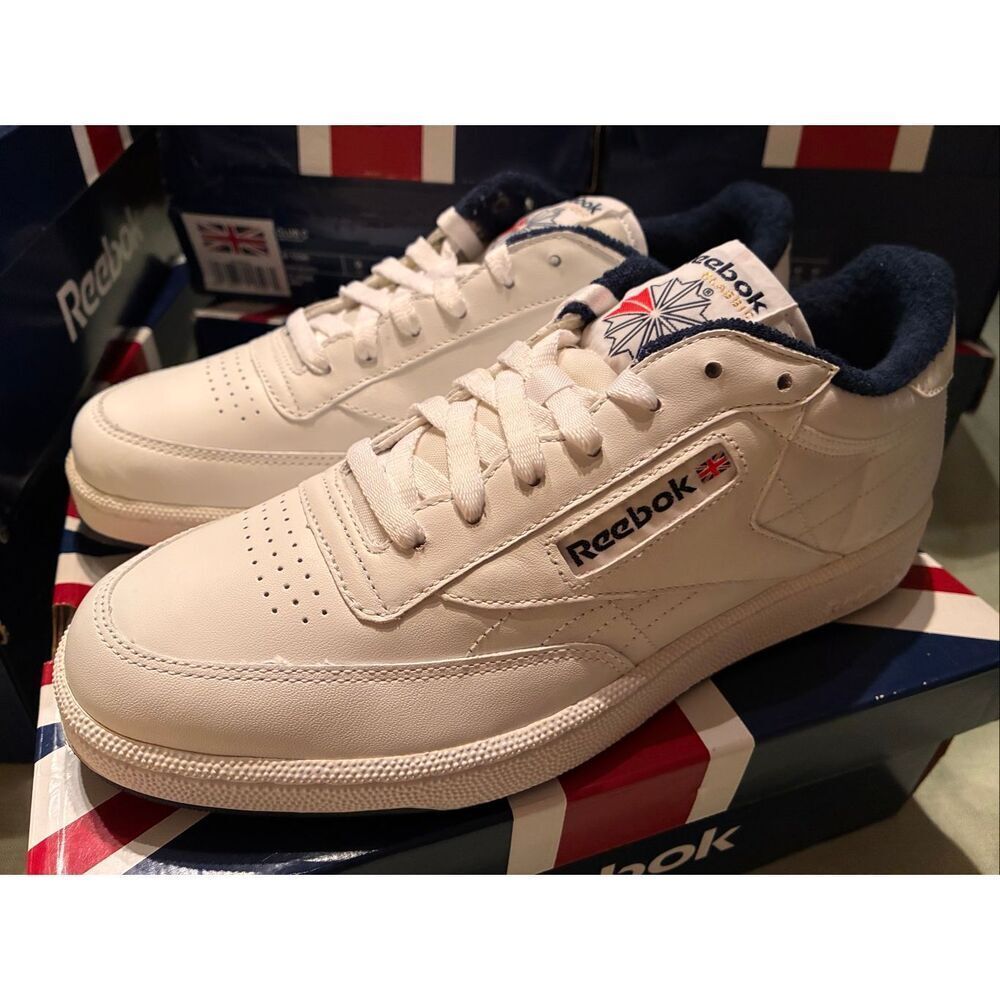Reebok White Sneakers Club C Classic Men Size 71/2